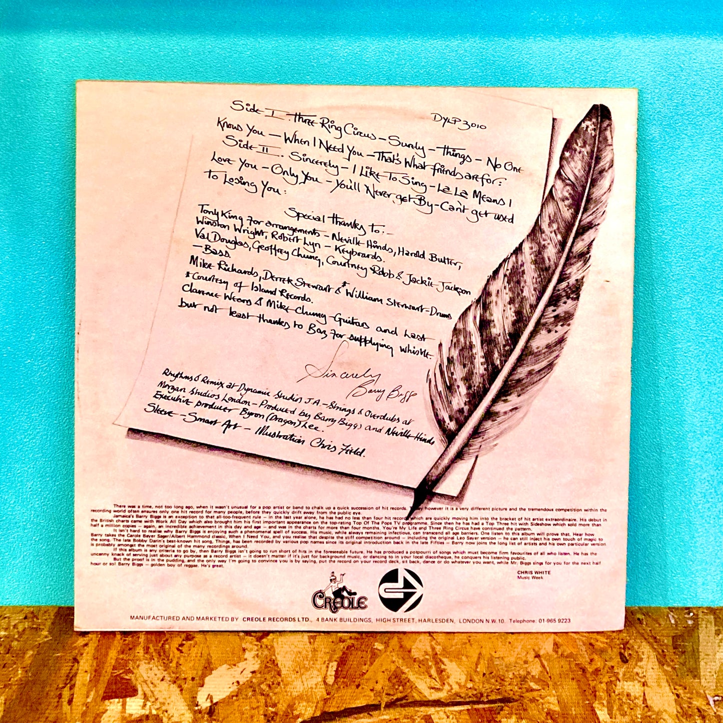Barry Biggs – Sincerely!