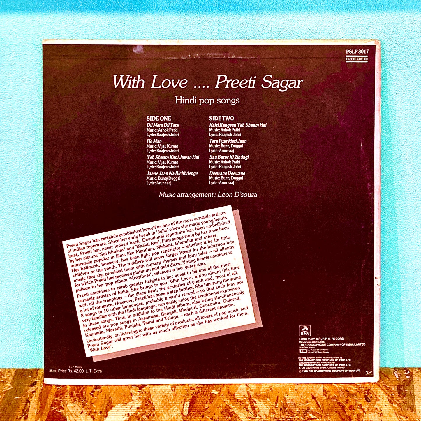 Preeti Sagar – With Love.... Preeti Sagar (Hindi Pop Songs)