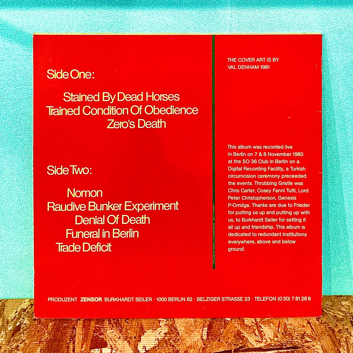 Throbbing Gristle – Funeral In Berlin