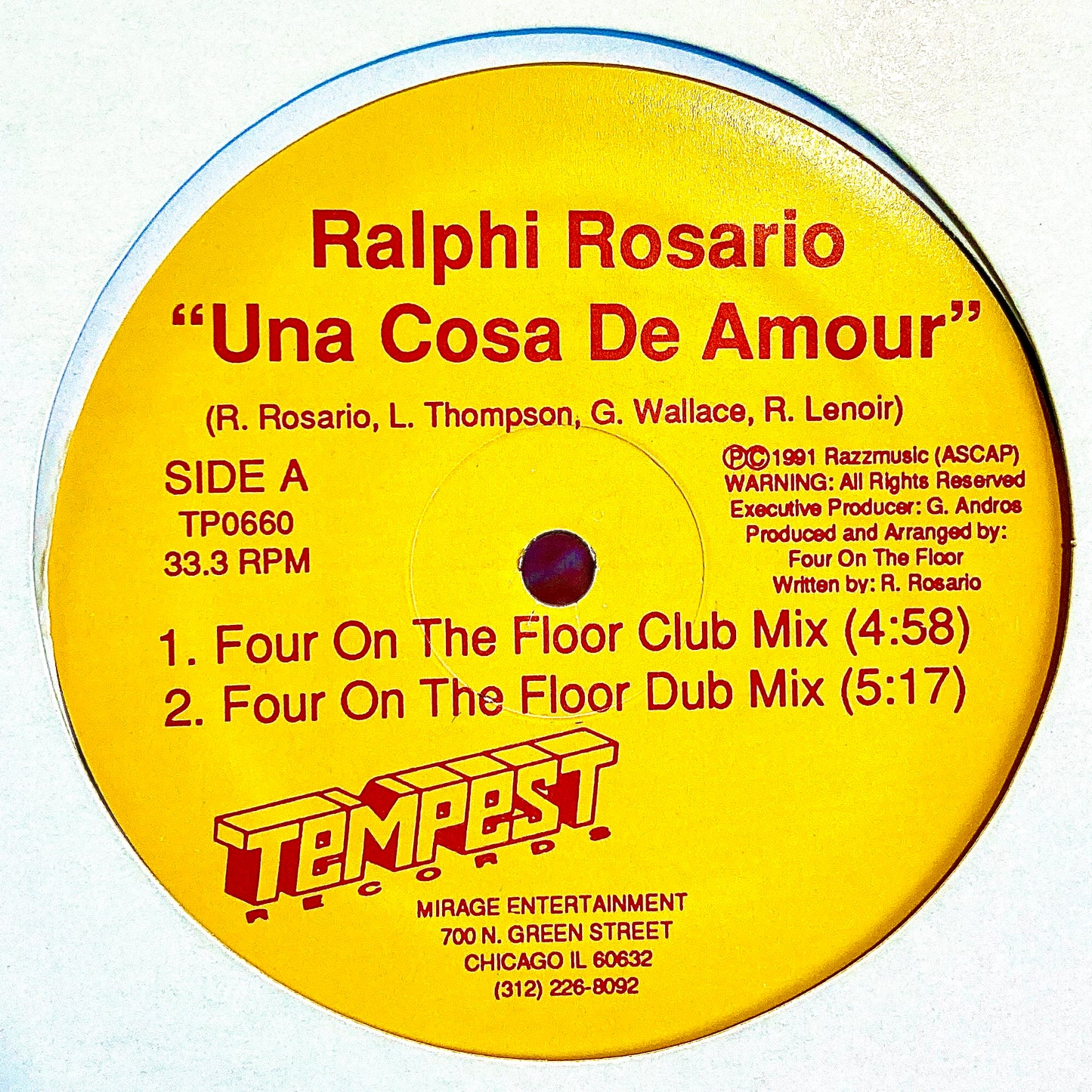 Ralphi Rosario – Una Cosa De Amour