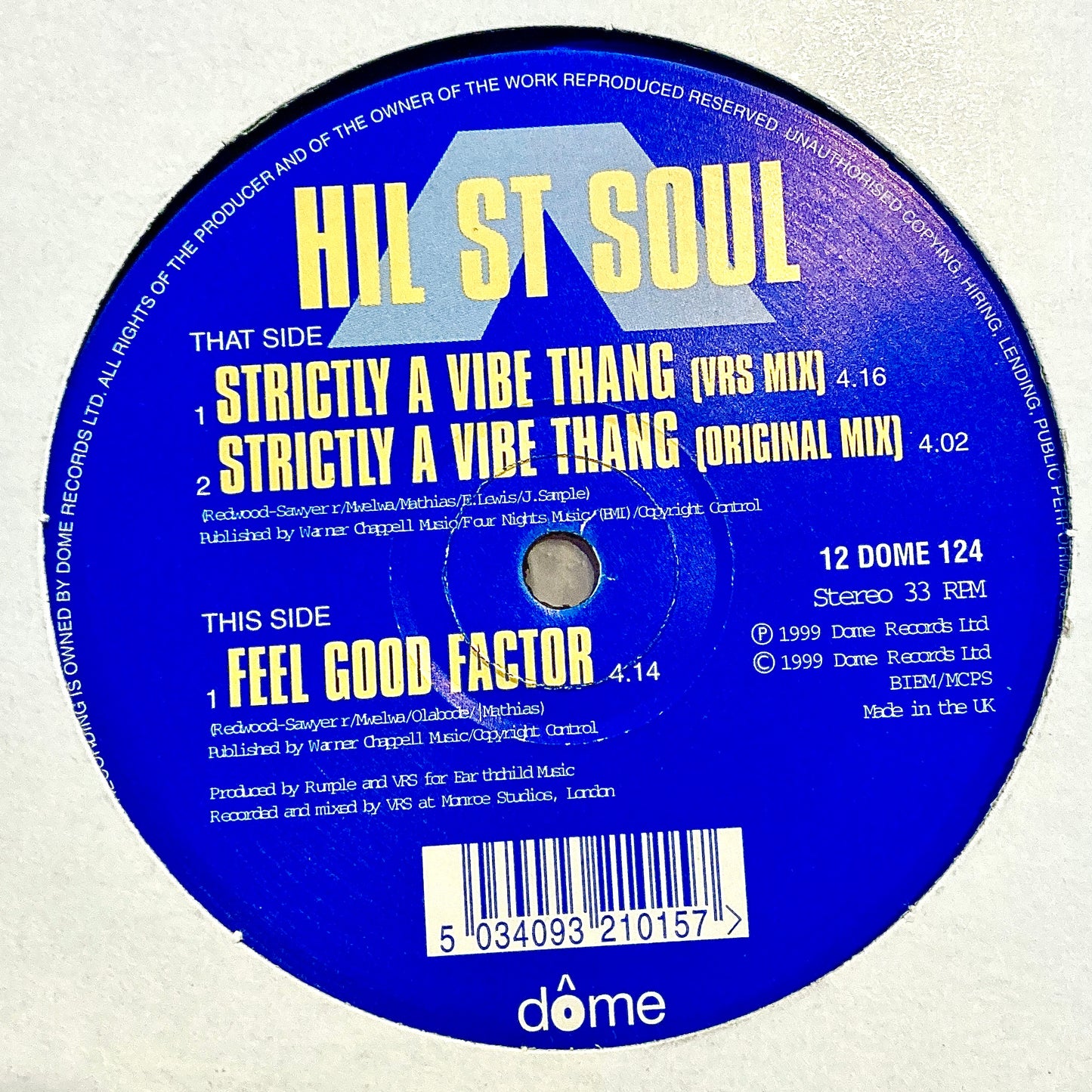 Hil St Soul – Strictly A Vibe Thang