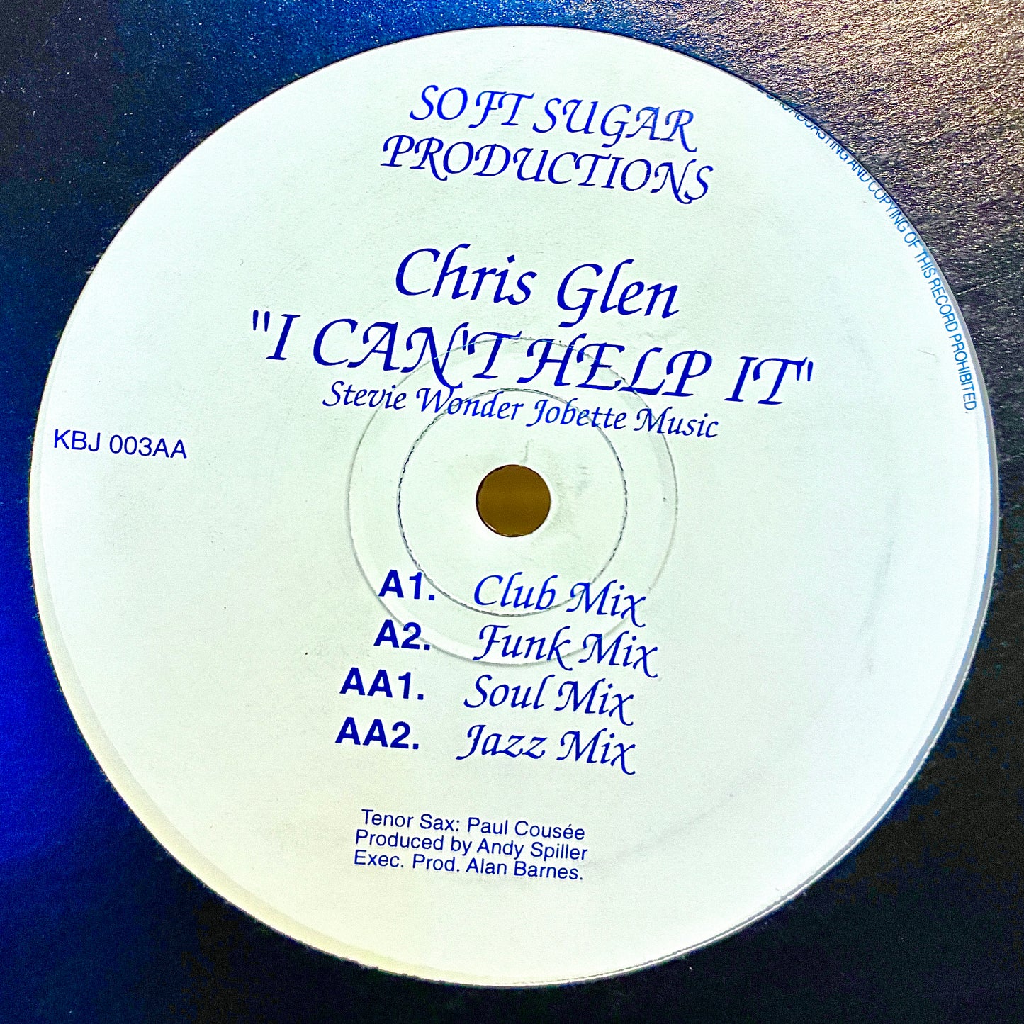 Chris Glen - I Can't Help It