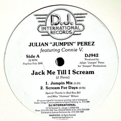 Julian "Jumpin" Perez Featuring Connie V -Jack Me Till I Scream