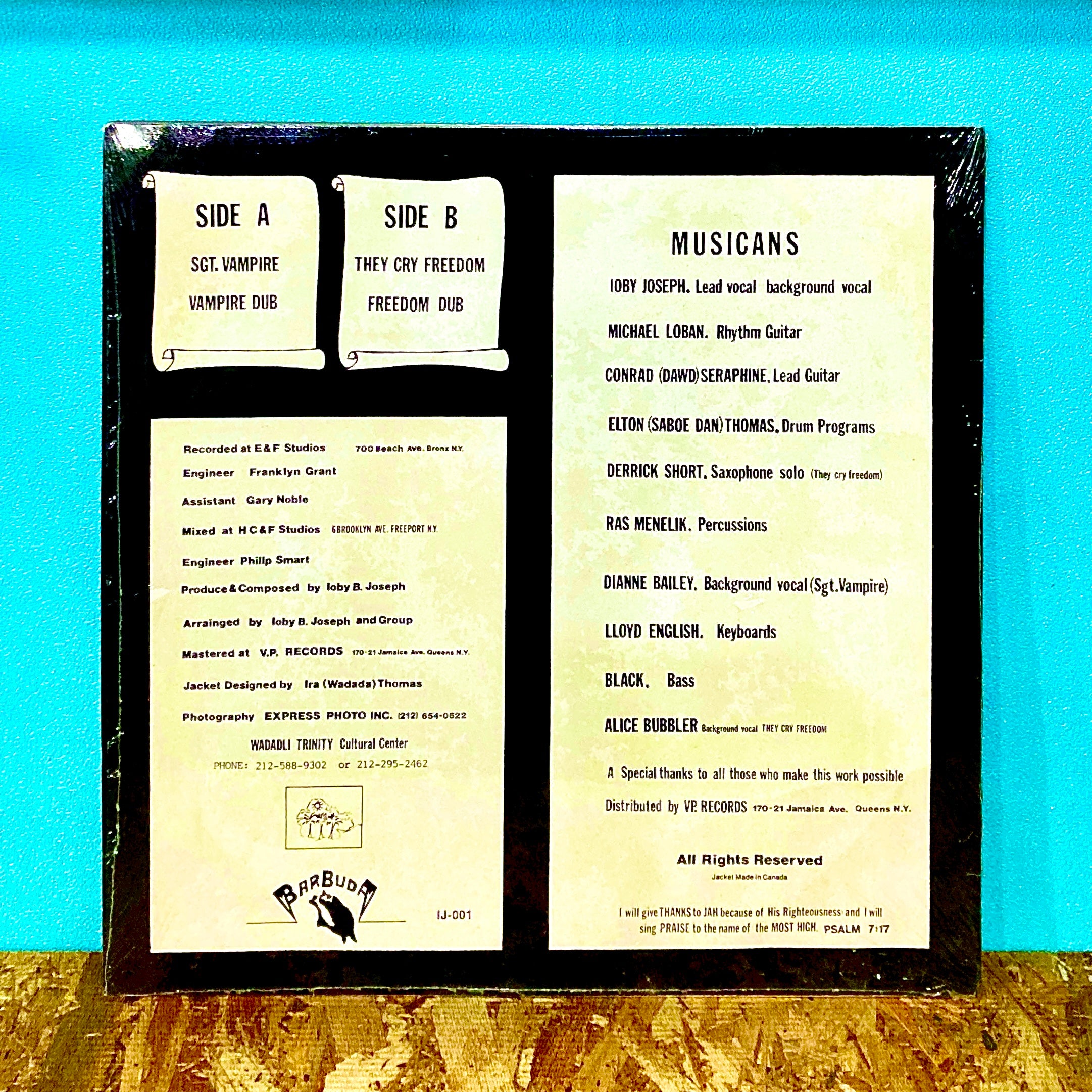 Ioby Joseph – Sgt. Vampire / They Cry Freedom – 汎芽舎