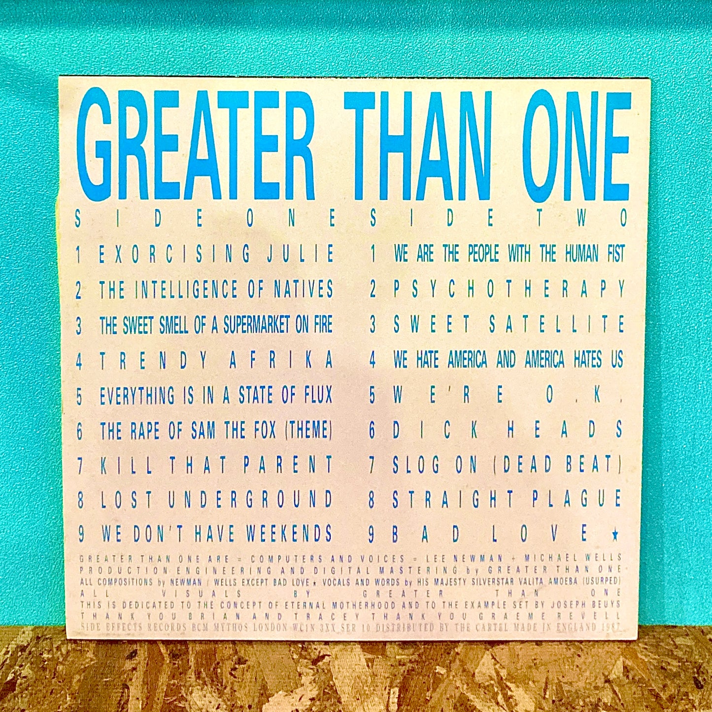 Greater Than One ‎– All The Masters Licked Me