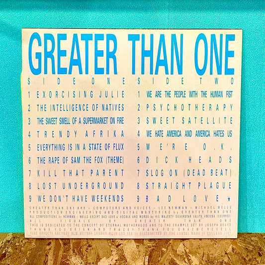 Greater Than One ‎– All The Masters Licked Me