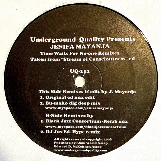 Jenifa Mayanja ‎– Time Waits For No-one Remixes