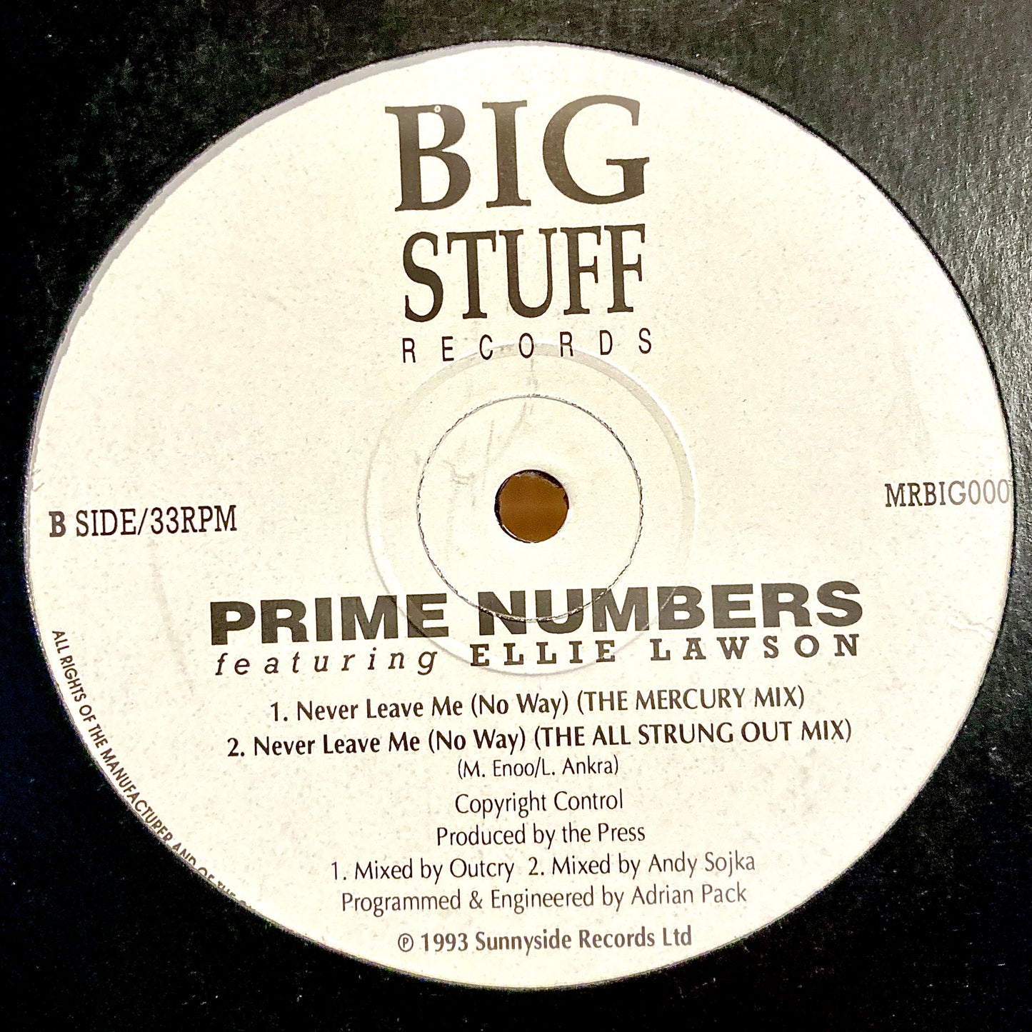 Prime Numbers Featuring Ellie Lawson ‎– Never Leave Me ( No Way)