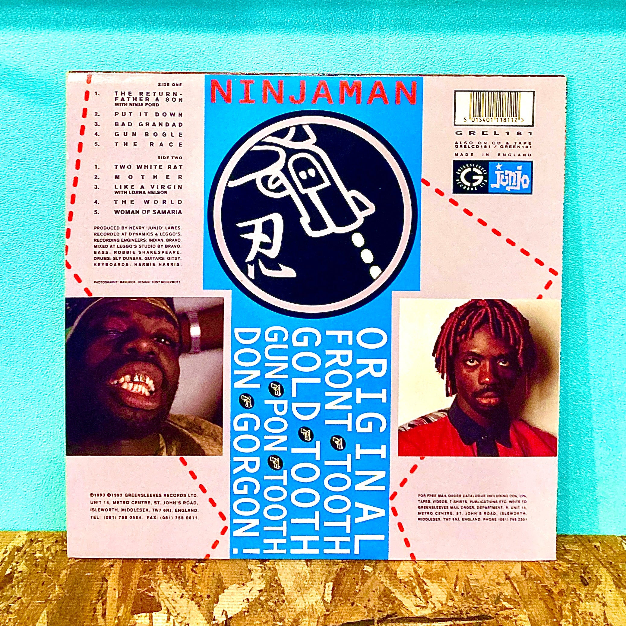 Ninjaman - Original Front Tooth Gold Tooth Gun Pon Tooth Don