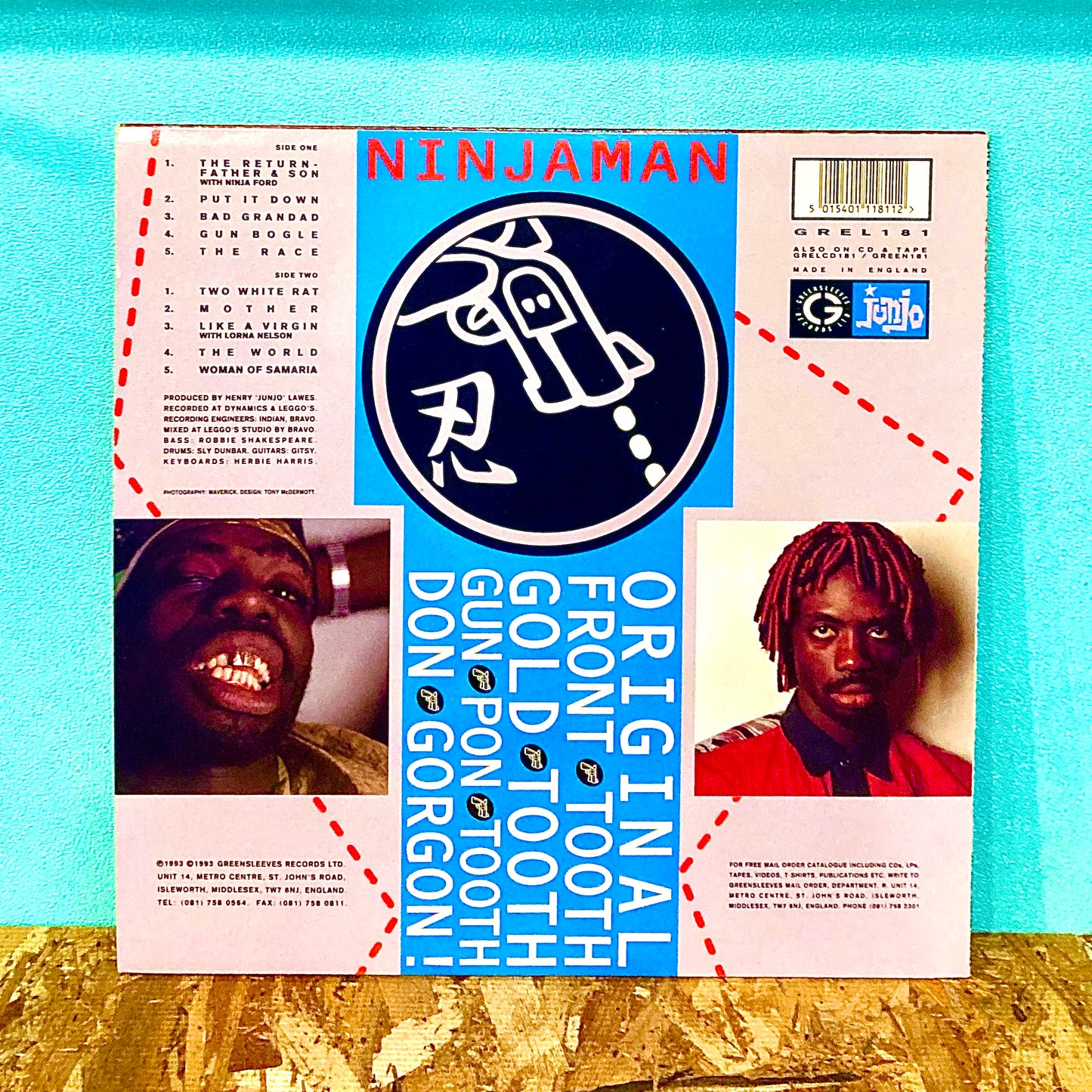 Ninjaman - Original Front Tooth Gold Tooth Gun Pon Tooth Don Gorgon!