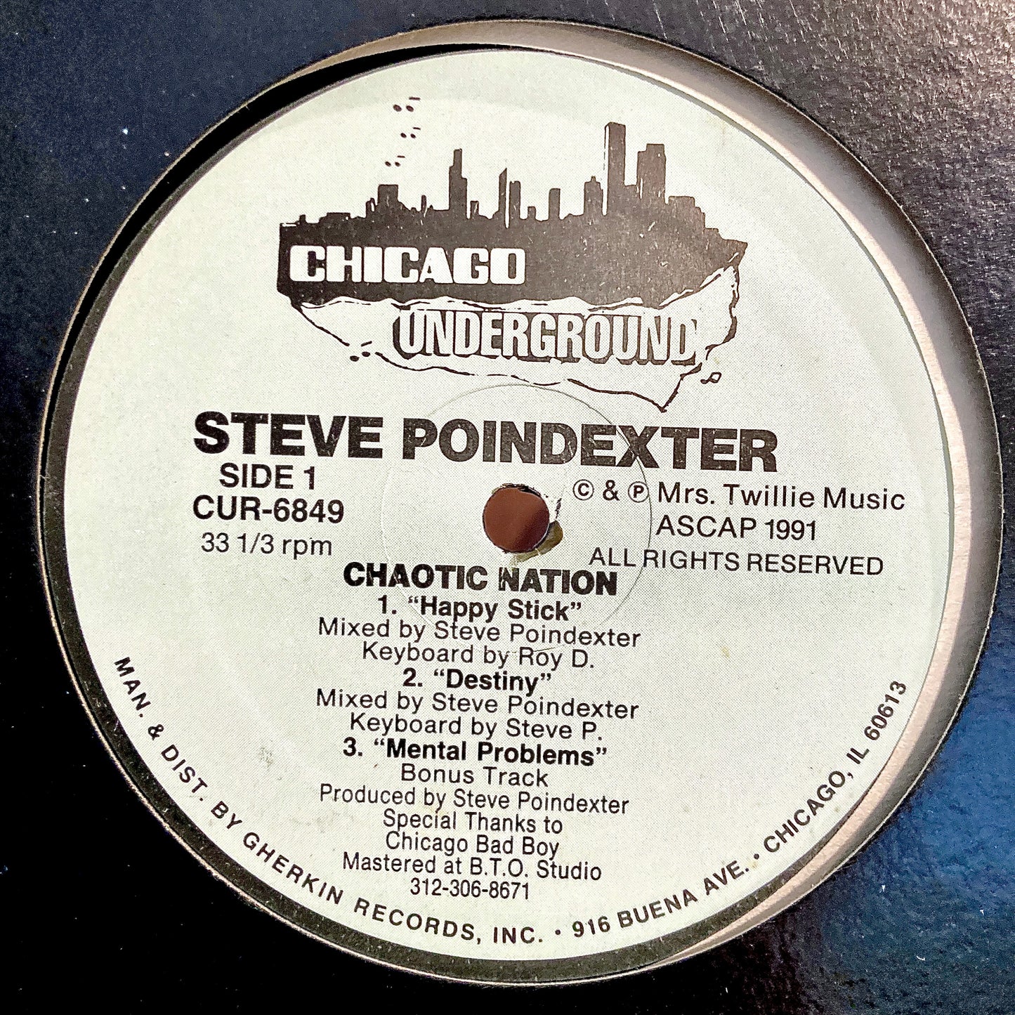 Steve Poindexter ‎– Chaotic Nation