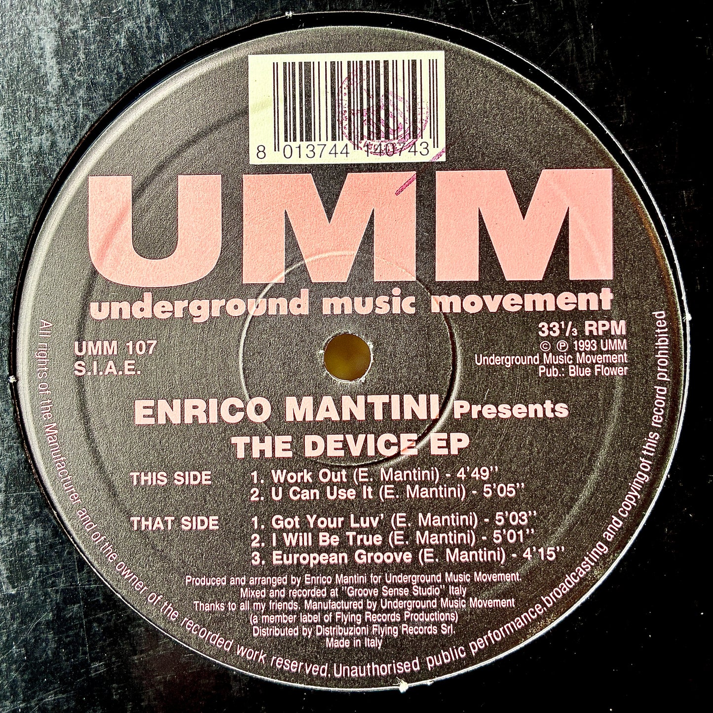 Enrico Mantini ‎– The Device EP