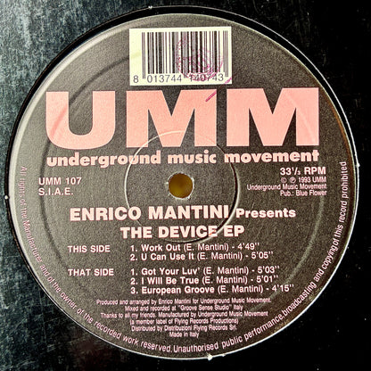 Enrico Mantini ‎– The Device EP