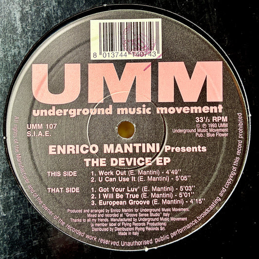 Enrico Mantini ‎– The Device EP