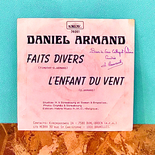 Daniel Armand – Faits Divers