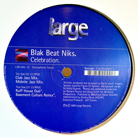 Blak Beat Niks ‎– Celebration