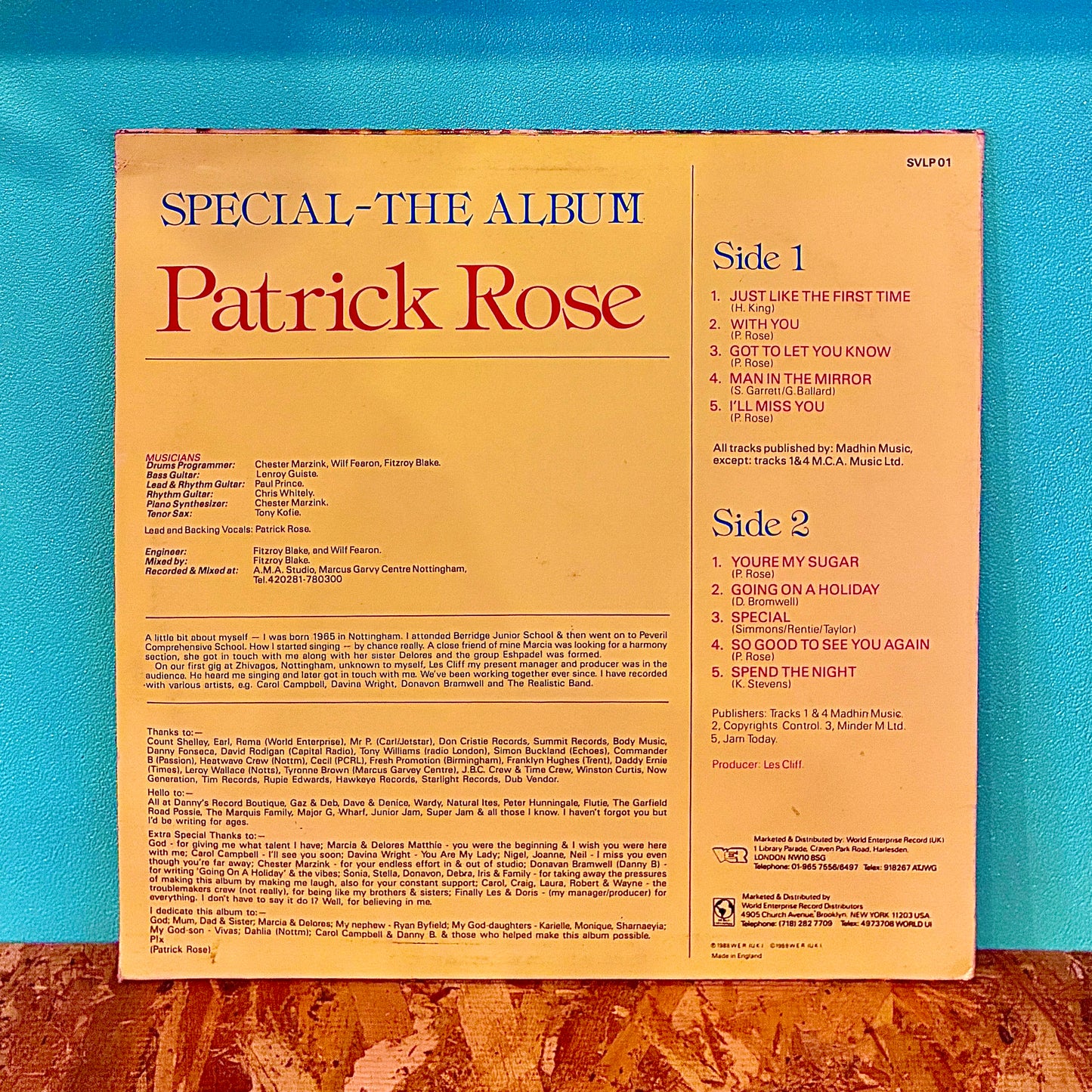 Patrick Rose ‎– Special - The Album