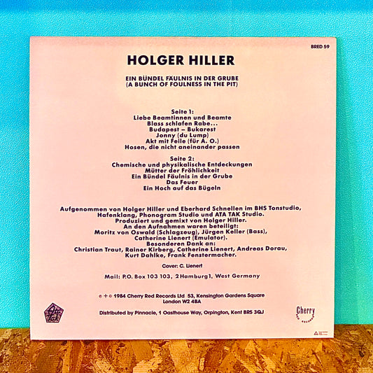 Holger Hiller ‎– Ein Bündel Fäulnis In Der Grube