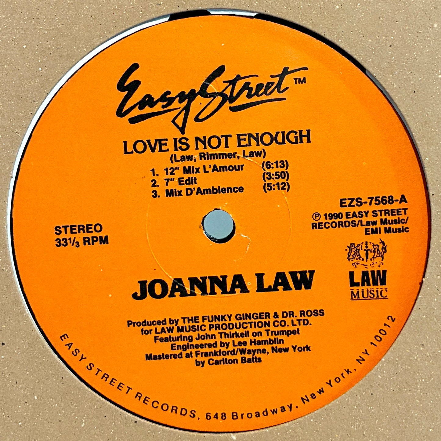 Joanna Law ‎– Love Is Not Enough