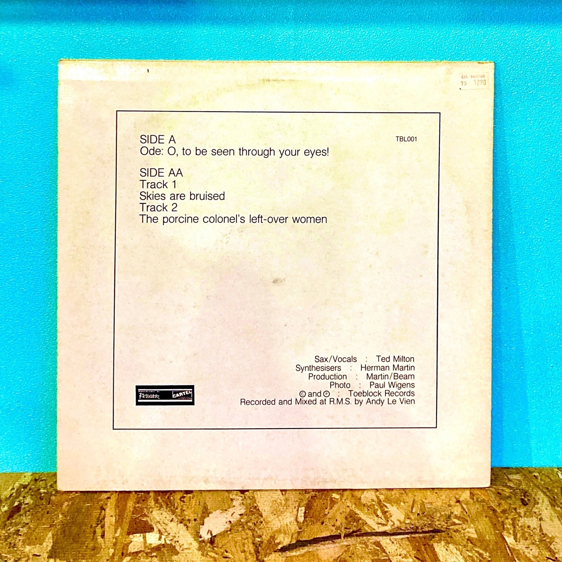 Ted Milton ‎– Ode: O, To Be Seen Through Your Eyes! - レコード