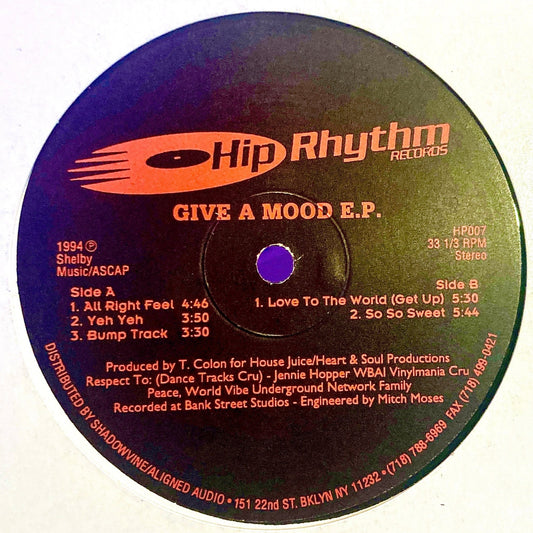 T. Colon ‎– Give A Mood E.P. - レコード