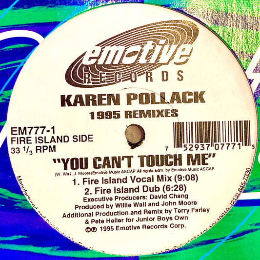 Karen Pollack – You Can't Touch Me (1995 Remixes).