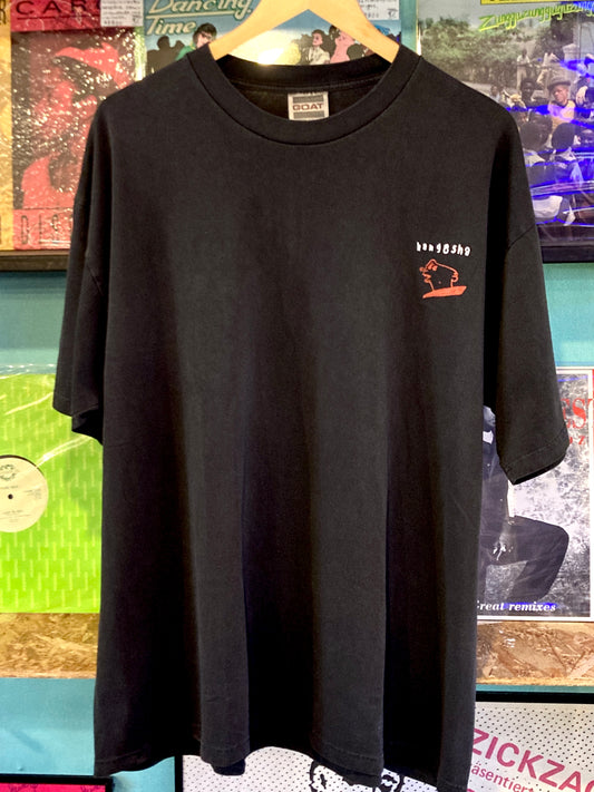 hangesha record T-Shirt - Sand Black-